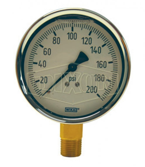 Dixon GLBR30 1/4" 0-30psi Gauge Lower Mount