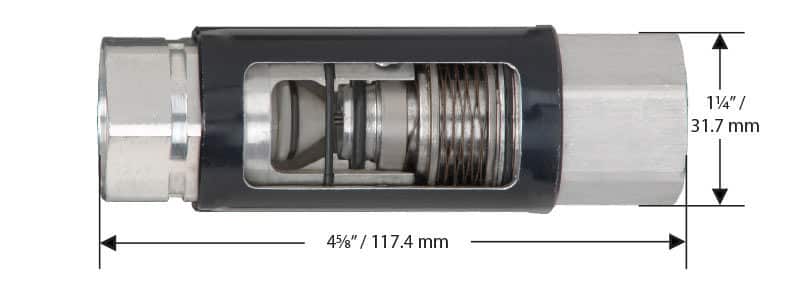 Husky 3360  3/4" Female NPT x 3/4" Female NPT Reconnectable Safe-T-Break with Scuff Guard, Made in USA