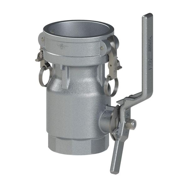 PT Coupling 3" Aluminum Dry Break Coupler Buna Seal