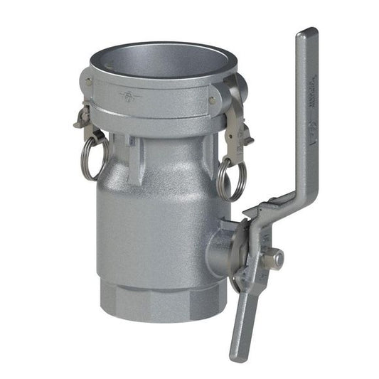 PT Coupling 3" Aluminum Dry Break Coupler Buna Seal