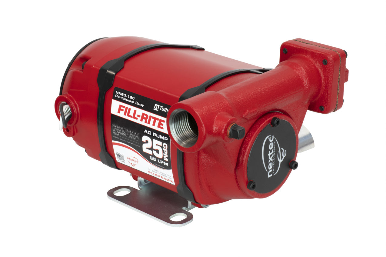 Fill-Rite NX25-120NF-PX 120V AC 25 GPM Fuel Transfer Pump, Pump Only, Foot Mounted