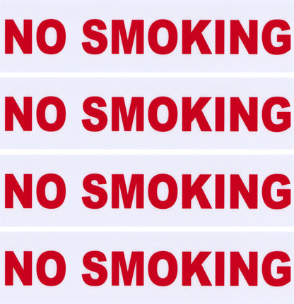 Decals For Fuel Storage Tanks - No Smoking 3" Tall x 12" Wide