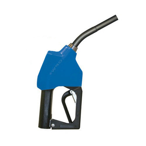 OPW FC 19DEF-050LSS Automatic Nozzle - 19mm spout; 3/4" Female BSPP Inlet Connection, Blue Hand Warmer
