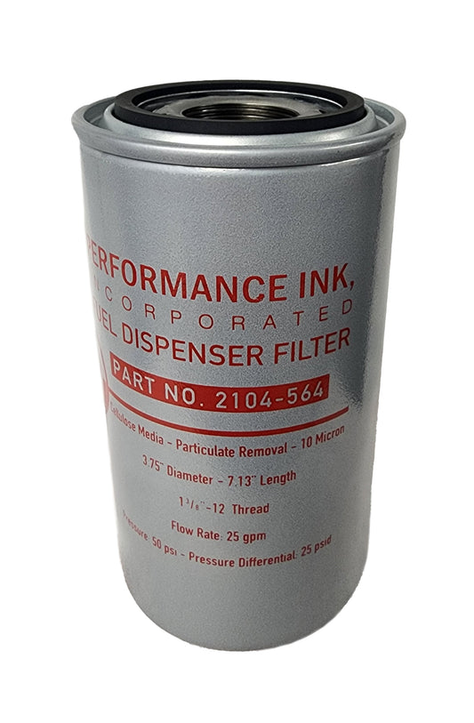 Performance Ink PI-2104-564, 10 Micron, 1"(1-3/8"-12) Threaded Filter