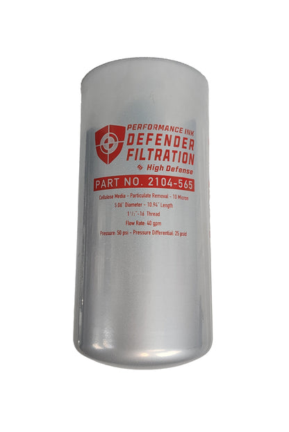 Performance Ink PI-2104-565, 10 Micron, 1-1/2"-16 Threaded Filter