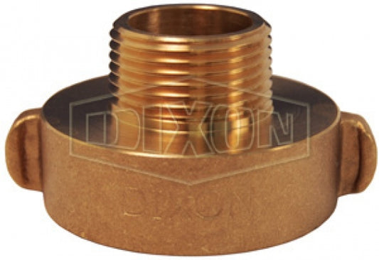 Dixon RHA2515F 2-1/2" Female NST X 1-1/2" Male NST Hydrant Adapter Rocker Lug Brass