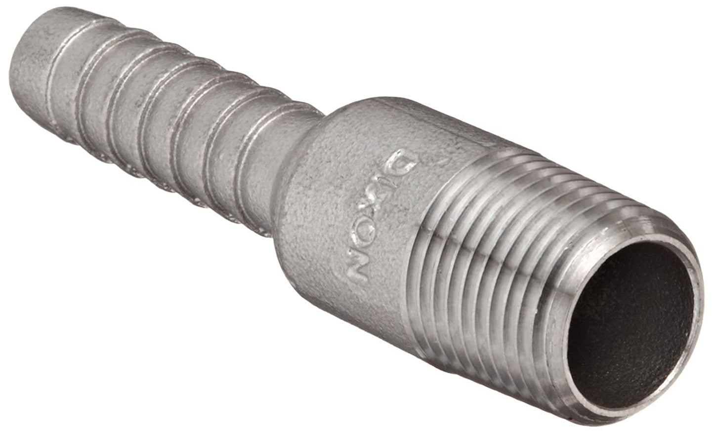 Dixon RST1 King Combination Nipple, 1/2" NPT Threaded x Hose Shank SS