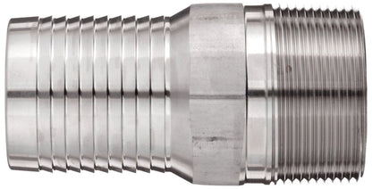 Dixon RST10 King Combination Nipple, 1" NPT Threaded x Hose Shank SS