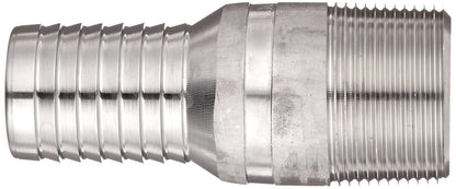 Dixon RST15 King Combination Nipple, 1 1/4" NPT Threaded x Hose Shank SS