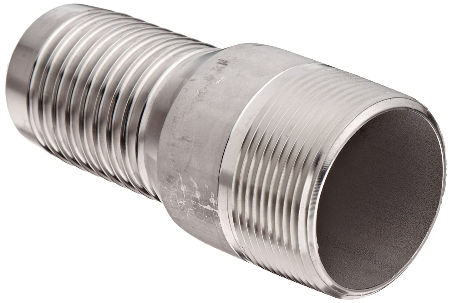 Dixon RST20 King Combination Nipple, 1 1/2" NPT Threaded x Hose Shank SS