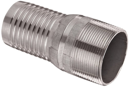 Dixon RST25 King Combination Nipple, 2" NPT Threaded x Hose Shank SS