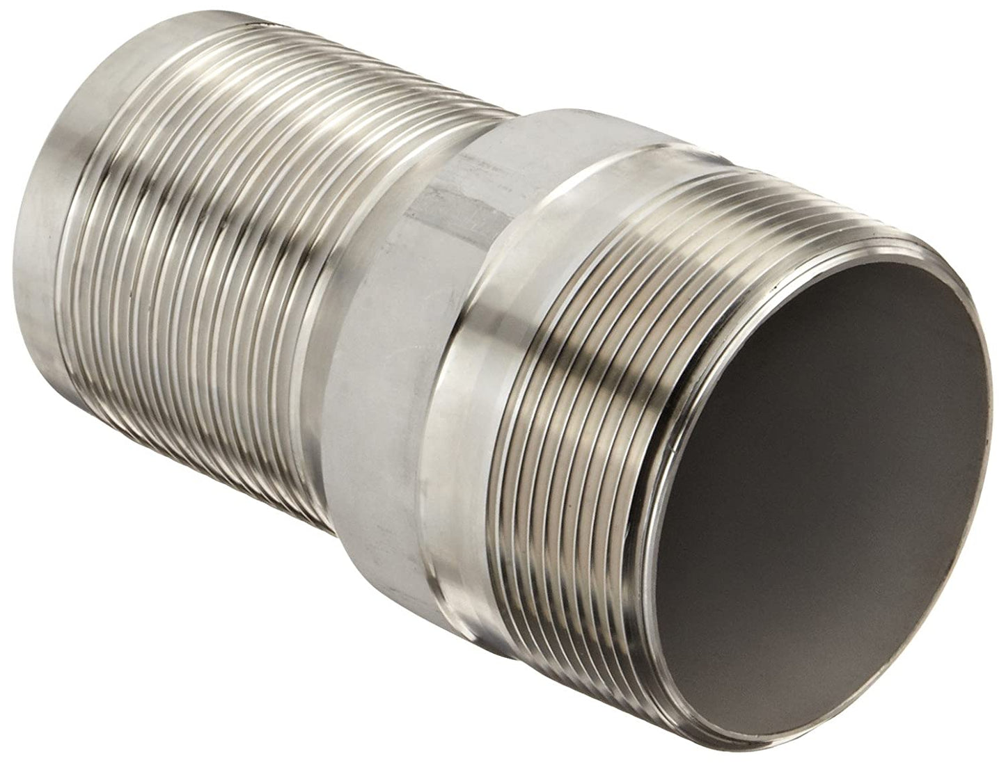 Dixon RST35 King Combination Nipple, 3" NPT Threaded x Hose Shank SS