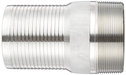 Dixon RST40 King Combination Nipple, 4" NPT Threaded x Hose Shank SS