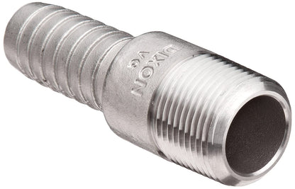 Dixon RST5 King Combination Nipple, 3/4" NPT Threaded x Hose Shank SS