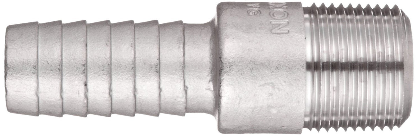 Dixon RST5 King Combination Nipple, 3/4" NPT Threaded x Hose Shank SS