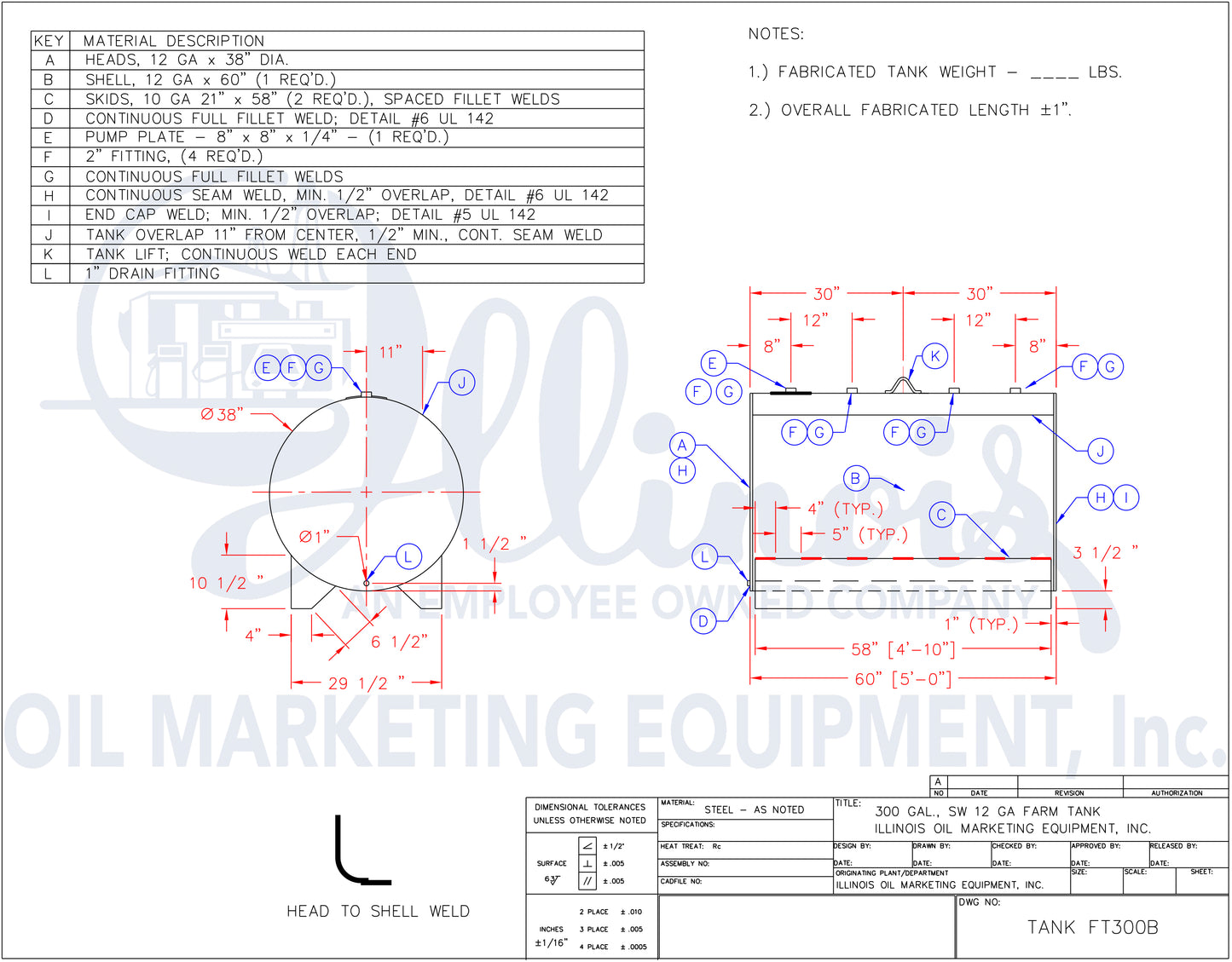 IOME 300 Gallon 38" Farm Tank Single Wall AST for Fuel and Oil - Steel Painted White(Non-UL)