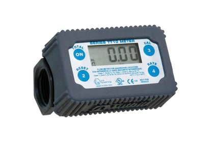 Fill-Rite TT10PB 1" BSPP Thread, 2-35 GPM Digital In-Line Turbine Meter, Chemical Transfer Meter, Polymer