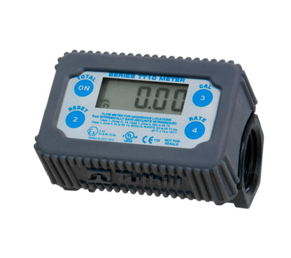 Fill-Rite TT10PB 1" BSPP Thread, 2-35 GPM Digital In-Line Turbine Meter, Chemical Transfer Meter, Polymer