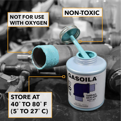 Gasoila SS08 1/2 Pint Softset Thread Sealant With PTFE
