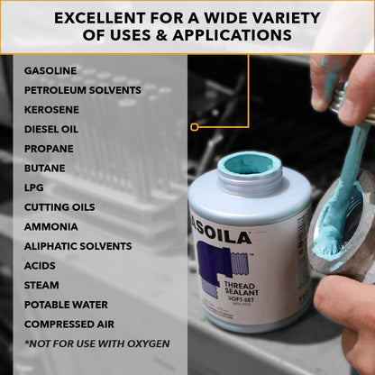 Gasoila SS08 1/2 Pint Softset Thread Sealant With PTFE