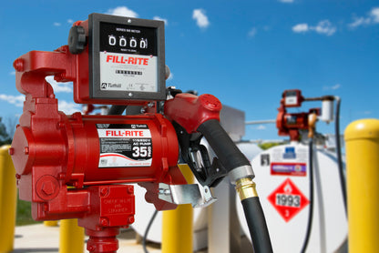 Fill-Rite FR311VB 115/230V Fuel Transfer Pump w/Meter with 1"x18' Discharge Hose, Automatic Nozzle 30GPM