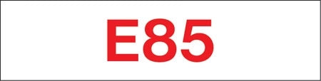 Decals For Fuel Storage Tanks - "E85" 25"Wide x 4"Tall