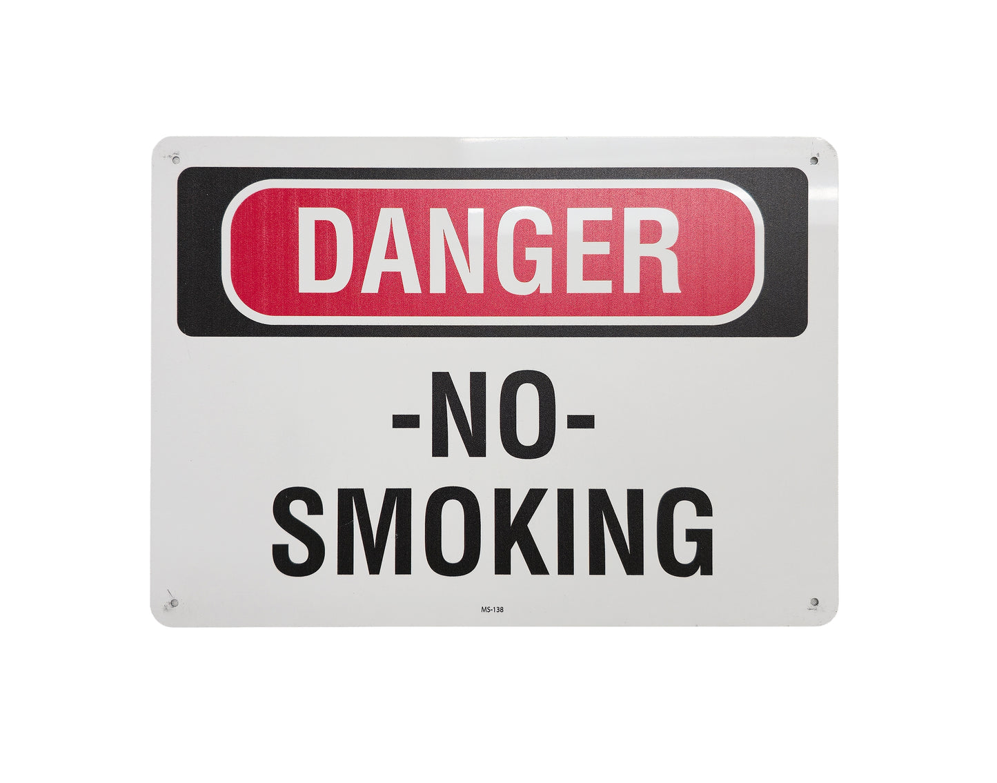 Signs For Fuel Storage Tanks - Aluminum Danger - No Smoking 10" Tall x 14" Wide