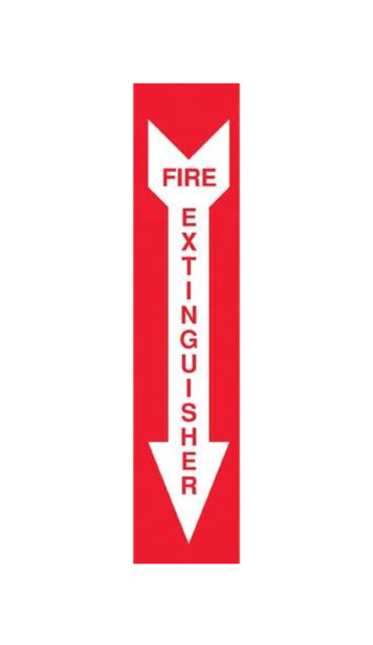 Decals For Fuel Storage Tanks - Fire Extinguisher 18" Tall x 4" Wide