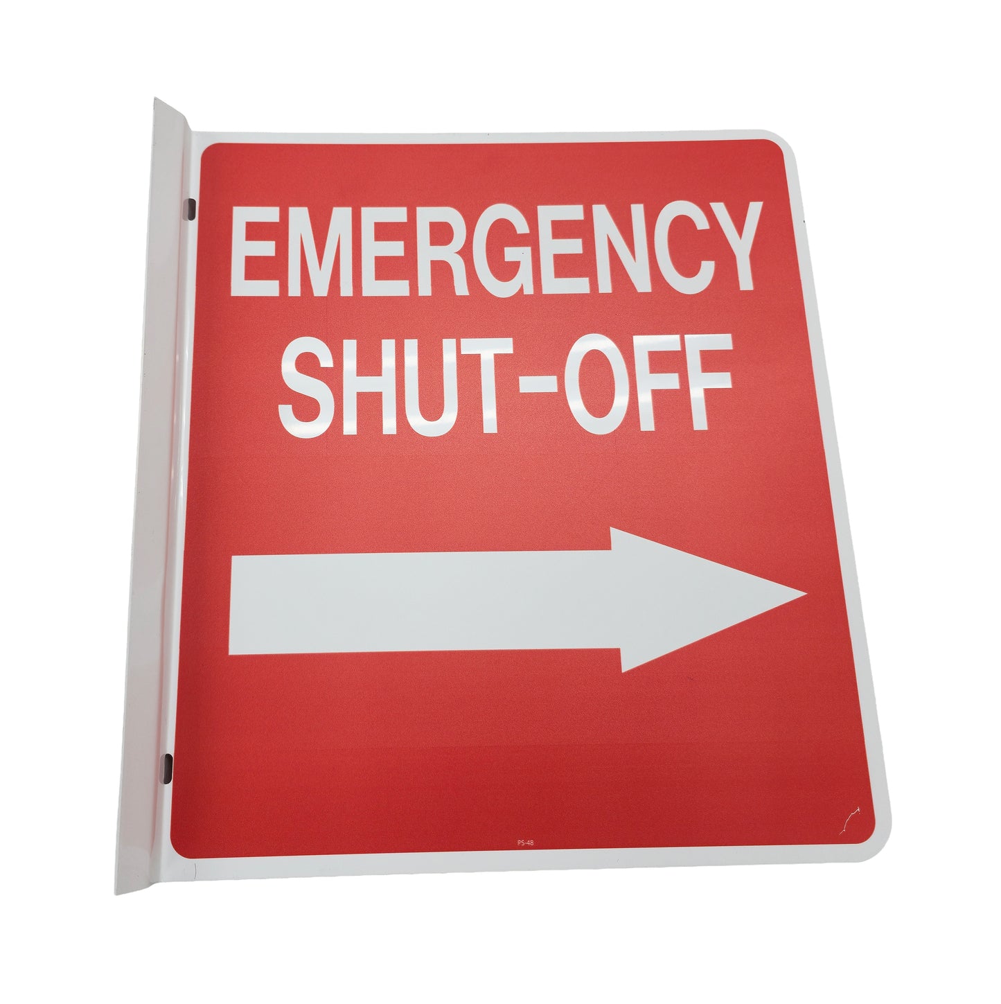 Signs For Fuel Storage Tanks - Aluminum Emergency Shut Off 18" Tall x 16" Wide
