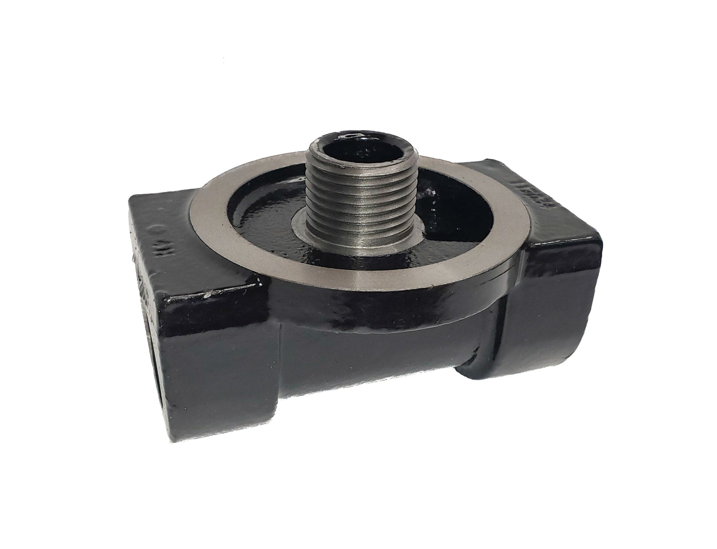 CimTek 50002/200H-1 Filter Head, Cast Iron, 1" NPT In/Out, Fits 3/4"(1"-12) Threaded Filter Openings