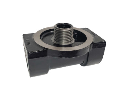 CimTek 50002/200H-1 Filter Head, Cast Iron, 1" NPT In/Out, Fits 3/4"(1"-12) Threaded Filter Openings