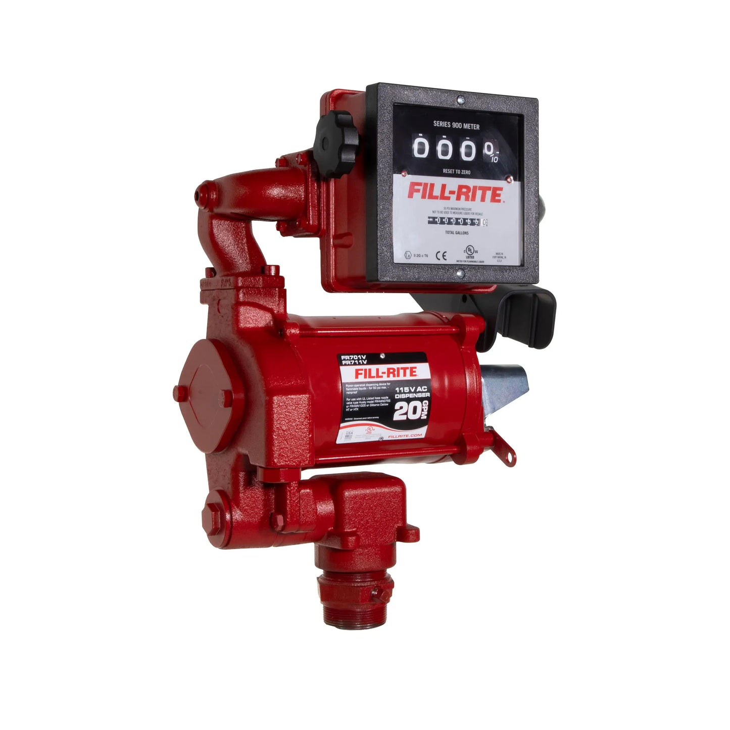 Fill-Rite FR711VN 115V Fuel Transfer Pump w/Meter 19GPM