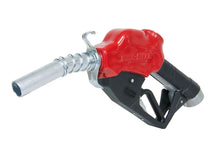 Fill-Rite N100DAU13 1" Ultra High Flow Automatic Nozzle, 1-3/16" Spout, Red Cover, Hook, and Spring on Spout