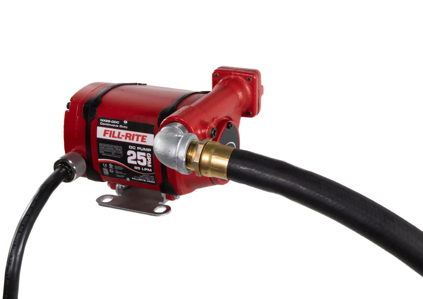 Fill-Rite NX25-DDCNF-PX 12/24V DC 25 GPM Fuel Transfer Pump, Pump Only, Foot Mounted