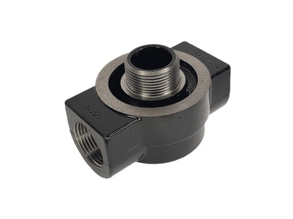 CimTek 50004/200AH Filter Head, Cast Iron, 1" NPT In/Out, Fits 1"(1-3/8"-12) Threaded Filter Openings