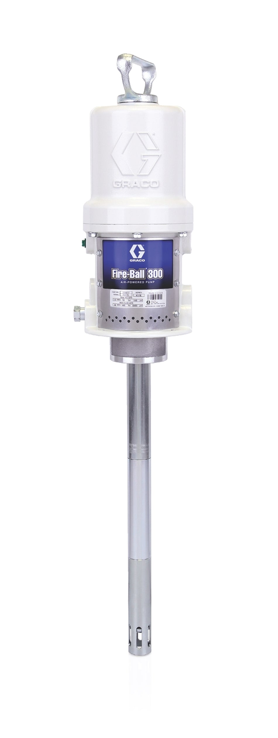 Graco 239877 Fire-Ball 300 Series 50:1 35 or 70 lb (16 or 32 kg). Pail Grease Pump