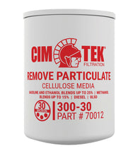 CimTek Filter 70012/300-30, 30 Micron, 3/4"(1"-12) Threaded Filter