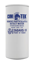 CimTek Filter 70061/260AHS-10, 10 Micron, 1"(1-3/8"-12) Threaded Filter