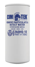 CimTek Filter 70062/260HS-10, 10 Micron, 3/4"(1"-12) Threaded Filter