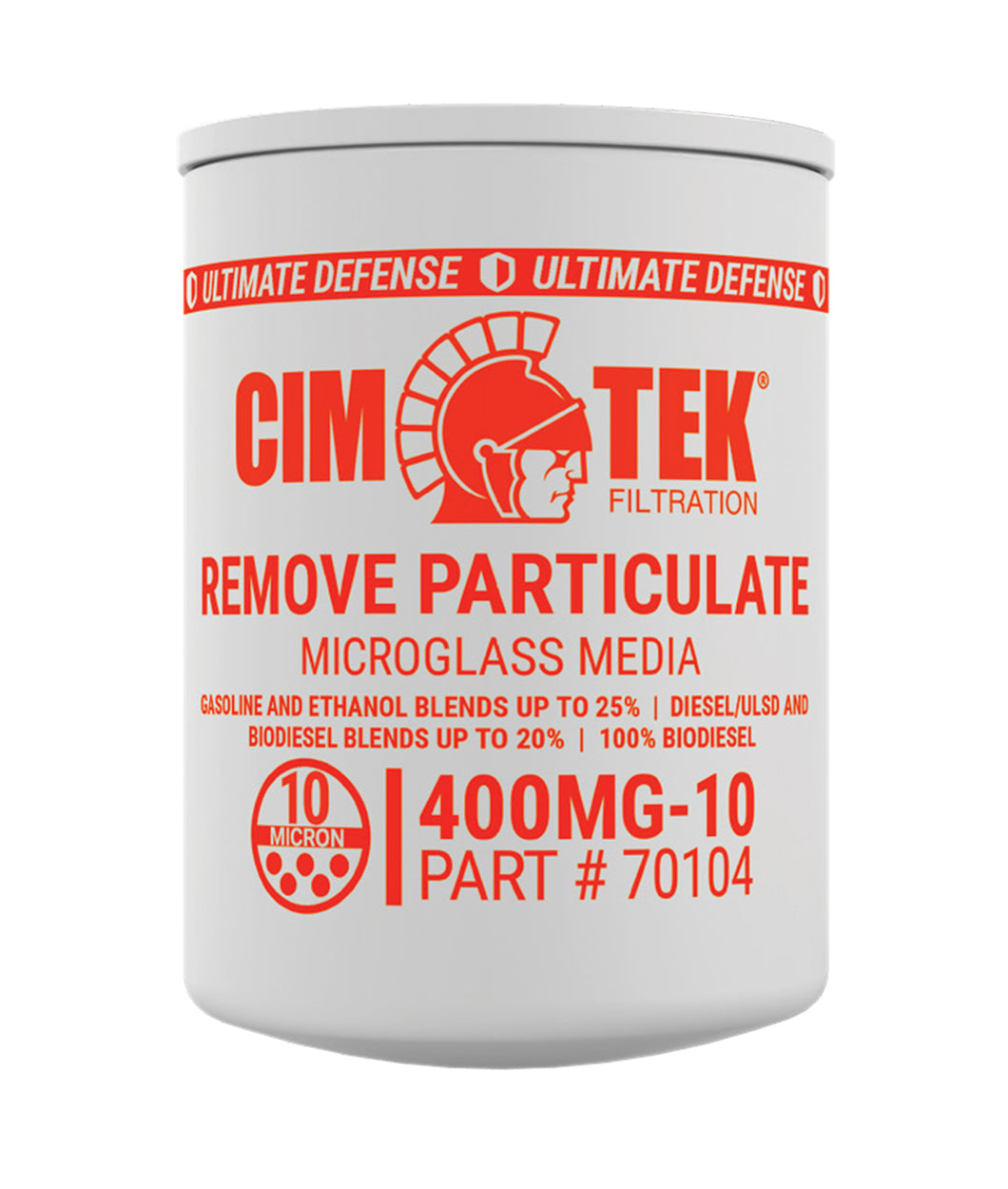 CimTek Filter 70104/400MG-10, 10 Micron, 1-1/2