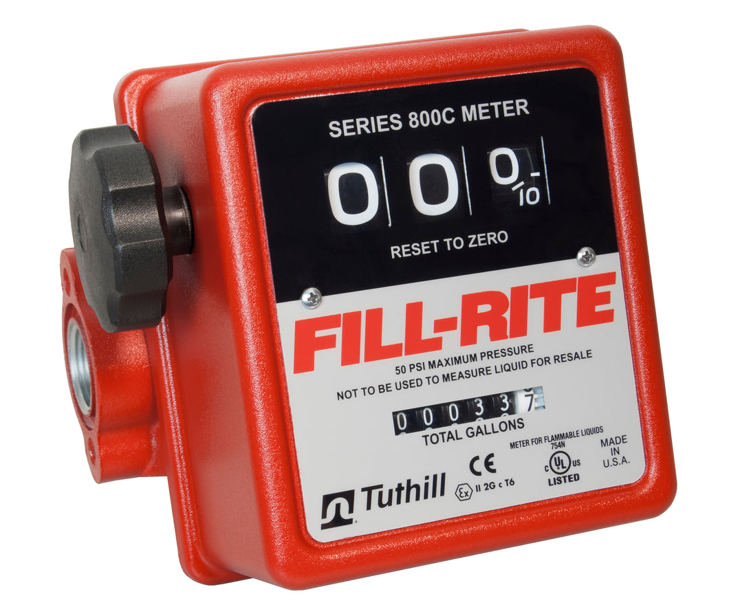 Fill-Rite 807C 5-20 GPM 3-Digit Mechanical Fuel Transfer Meter