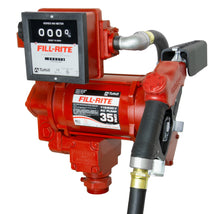Fill-Rite FR311VB 115/230V Fuel Transfer Pump w/Meter with 1"x18' Discharge Hose, Automatic Nozzle 30GPM