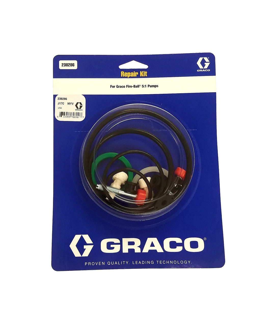 Graco 238286 Repair Kit 5:1 Ratio Fire Ball 300 Pneumatic Oil Pumps